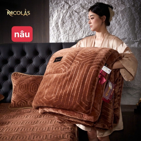 Chăn Lông Cừu Cao Cấp Nicolas Pháp (200*230cm)