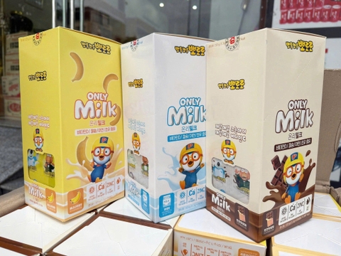 KẸO SỮA PORORO ONLY MILK HÀN QUỐC-Hộp 25 vỉ – mỗi vỉ 10 viên