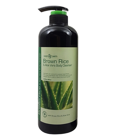 Sữa tắm gạo lứt Lô hội Dearderm Brown Rice & Aloe Vera