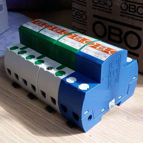 Thiết bị chống sét tủ điện tổng 3 pha OBO MCD 50-B 3+1