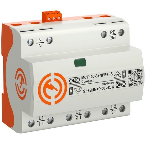 Thiết bị cắt sét 3 pha OBO MCF100-3+NPE+FS