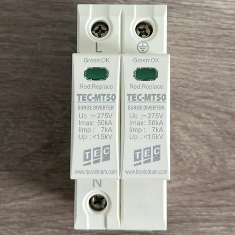 Thiết bị chống sét lan truyền 1 pha 50kA TEC MT50