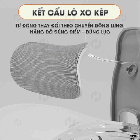 Ghế Công Thái Học Egronomic HTD 909 nâng Đỡ Cột Sống Tối Ưu