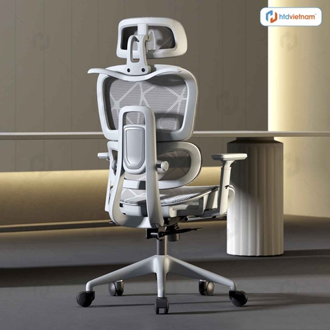Ghế công thái học full lưới HTD-LS900 Chống đau lưng, lưới vân rồng cao cấp thoáng khí