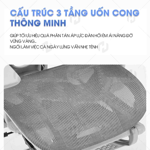 Ghế công thái học HTD-905 Full lưới thoáng khí