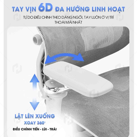 Ghế công thái học HTD-905 Full lưới thoáng khí