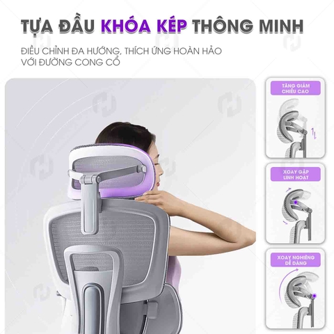 Ghế công thái học HTD-X360 giải pháp bảo vệ cột sống