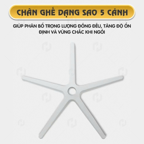 Ghế công thái học HTD-S1 Ghế xoay văn phòng hỗ trợ cột sống nâng hạ ngả lưng lên đến 135 độ
