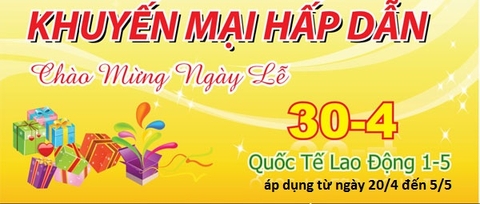 ĐẠI GIẢM GIÁ MỪNG ĐẠI LỄ 30/4 - 1/5