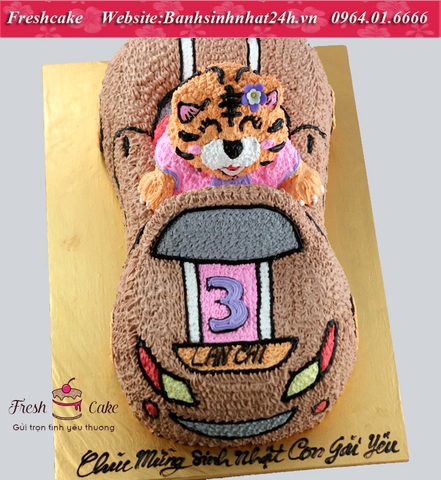 Bánh bé hổ cưỡi ôtô mui trần [MS:0200]