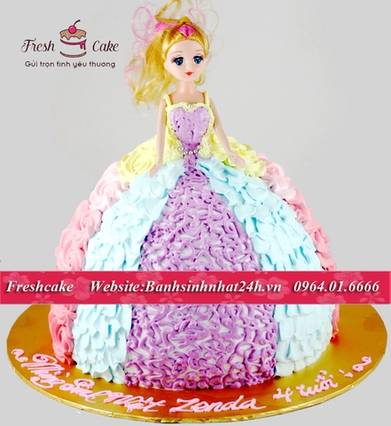 Bánh búp bê công chúa váy xòe thật xinh [MS:0551]