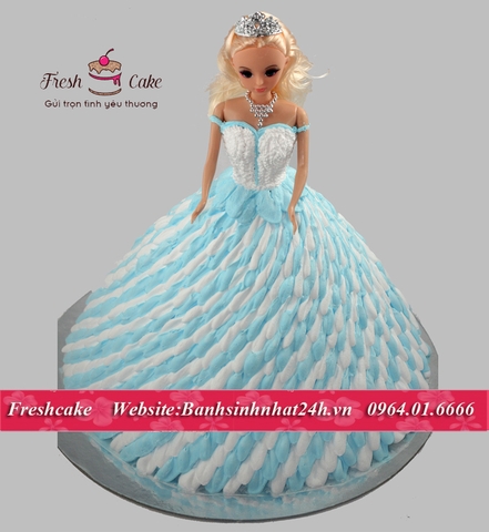 Bánh Búp bê váy xanh xinh đẹp [MS:0559]