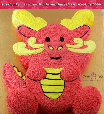 Bánh cắt 3D hình con rồng [MS:0308]