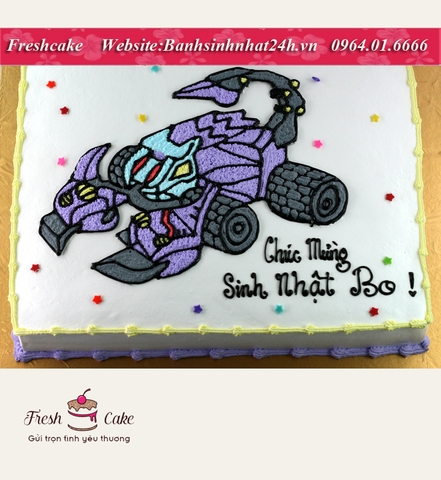 Bánh sinh nhật vẽ chiến cơ siêu hạng - Bọ cạp khát máu [MS:1035]