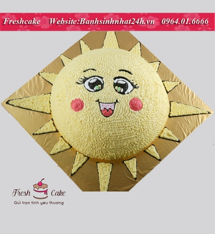Bánh sinh nhật 3D ông mặt trời đáng yêu [MS:1174]