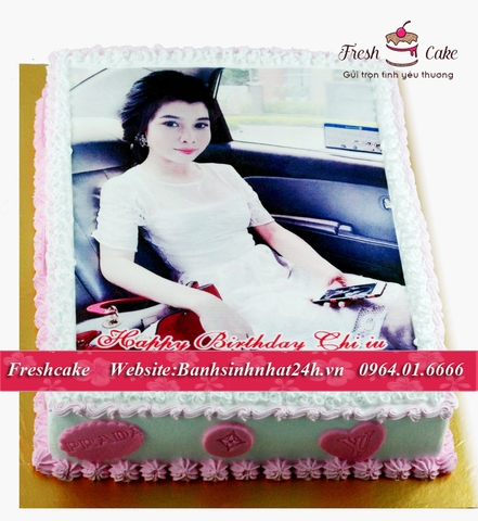 Banh sinh nhật in ảnh tặng người yêu màu trắng hồng [MS:0797]