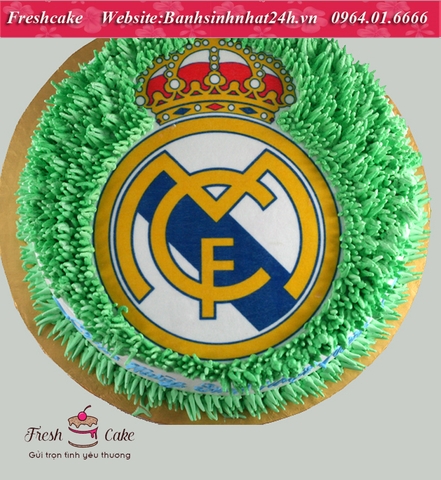 Bánh sinh nhật in ảnh Logo Real Madrid [MS:1309]