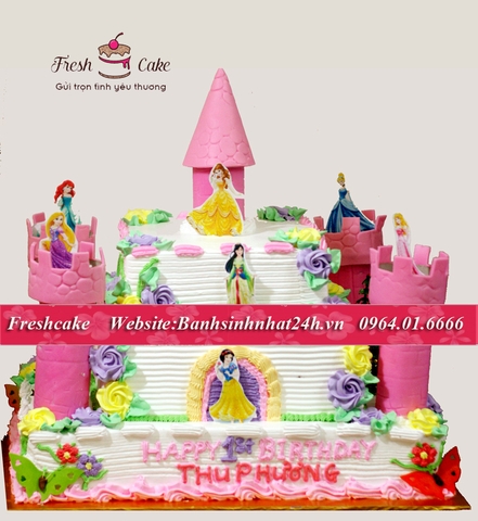 Bánh sinh nhật Lâu đài của các nàng công chua Disney [MS:0936]