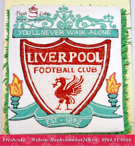 Bánh sinh nhật vẽ Logo đội bóng Liverpool [MS:1482]