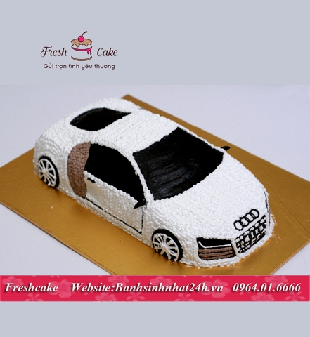 Bánh sinh nhật 3D siêu xe ô tô Audi R8 dành cho các bạn trẻ thành đạt [MS:1661]