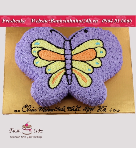 Bánh sinh nhật cắt hình con bướm 3D [MS:1668]