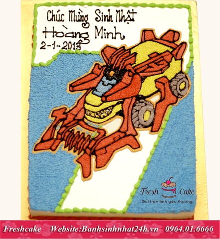 Bánh sinh nhật số 7 Long thần vô song - Chiến cơ siêu hạng [MS:1770]