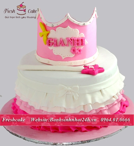 Bánh sinh nhật vương miện tặng các công chúa nhỏ [MS:0949]