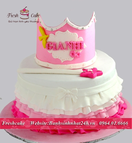 Bánh sinh nhật vương miện dành tặng các công chúa nhỏ [MS:0535]
