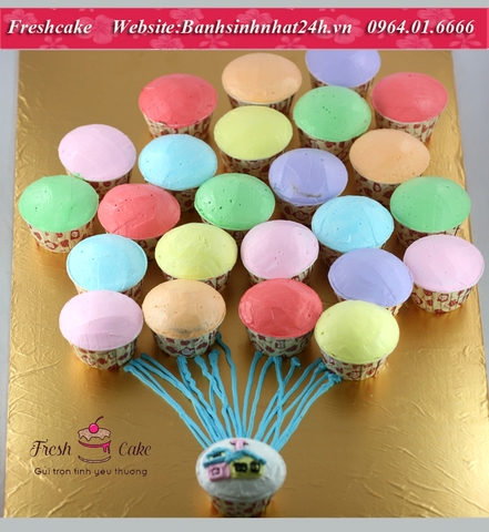 Cupcake khinh khí cầu trong phim Up [MS:0103]