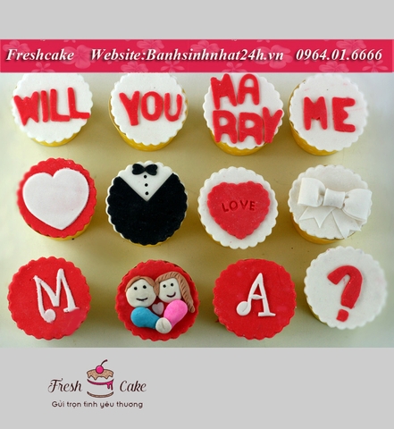 Cupcake lời cầu hôn ngọt ngào [MS:1473]
