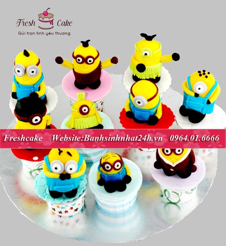 Cupcake minon thổ dân và minion múa điệu múa Hawaii [MS:0863]
