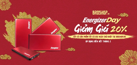 Energizer Day - Giảm giá 20% tất cả sản phẩm Energizer