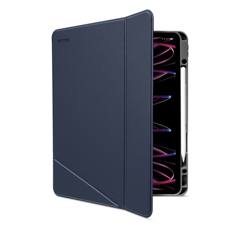 Bao da Tomtoc Vertical từ tính đa góc Inspire Tri-Mode cho iPad Pro 12.9 inch 2021 B02-008