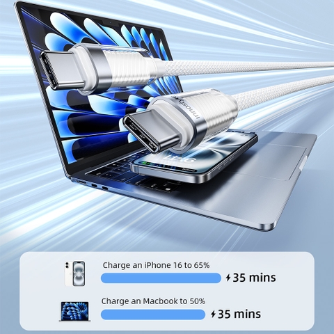 Cáp INNOSTYLE USB-C To USB-C Crystalshine 1.5M SCC150