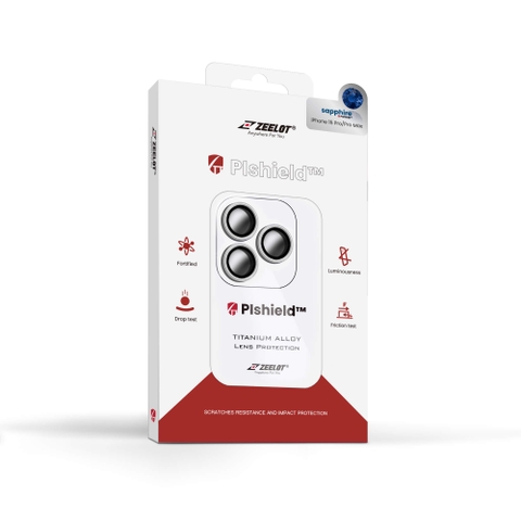 Miếng dán cường lực Camera ZEELOT PIshield SAPPHIRE cho iPhone 15 Pro | 15 Pro Max