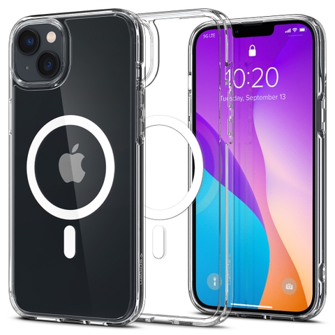 Ốp Lưng iPhone 15 SPIGEN Crystal Hybrid Magfit White