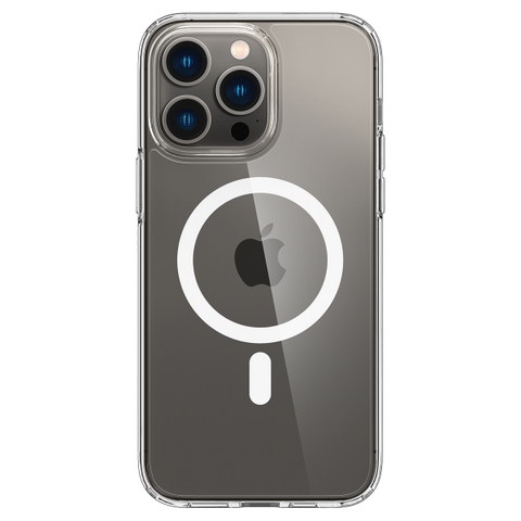 Ốp lưng iPhone 14 Pro Spigen Crystal Hybrid Magfit White