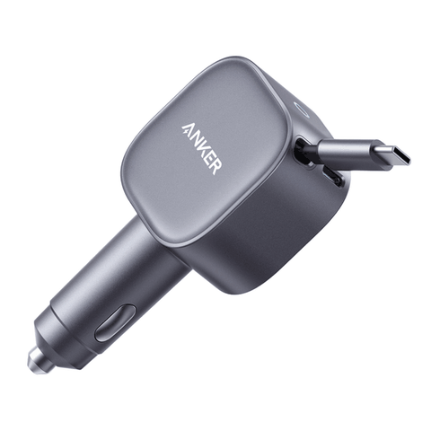 Sạc Ô tô ANKER 75W 1 Cổng USB-C Tích Hợp Cáp Rút Gọn USB-C - A2738