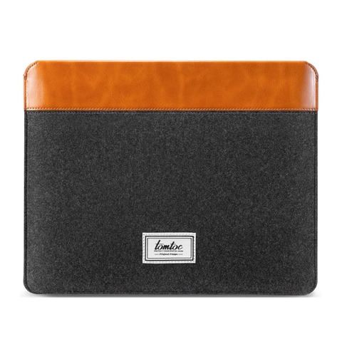 TÚI CHỐNG SỐC TOMTOC (USA) FELT & PU LEATHER FOR IPAD 12.9-INCH H16-B03Y