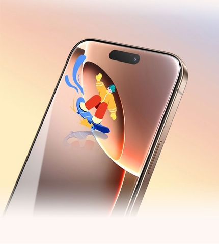 Miếng dán Cường Lực Sapphire Mipow Kingbull SapphireX HD Premium iPhone 17 Pro Max
