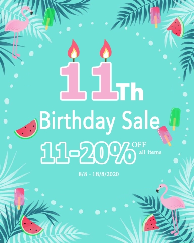 11th Birthday Sale (All items)