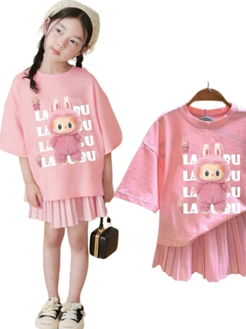Đồ bé gái, set quần áo bé gái labubu, capybara