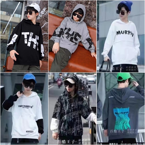 Áo thun hoodie cho bé trai size đại 5-6 tuổi đến 12-13 tuổi