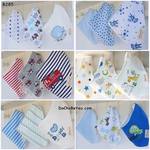 Set 3 yếm ấm cổ Mom's Care