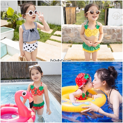 Bikini cho bé gái 1-2-3-4-5-6 tuổi