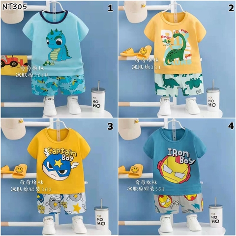 Đồ bộ thun mặc nhà cho bé trai