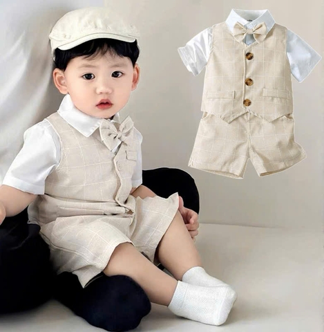Đồ công tử cho bé trai sơ sinh đến 1-2-3 tuổi đi tiệc thôi nôi sinh nhật