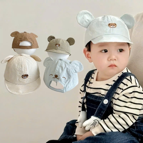 Mũ nón vành mềm cho bé trai bé gái sơ sinh 6 tháng đến 1-2 tuổi