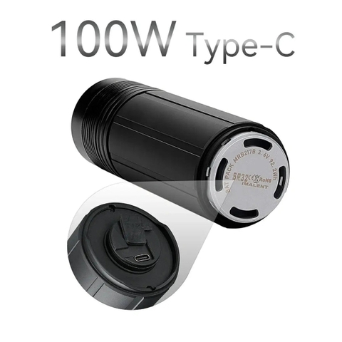 Bộ pin sạc IMALENT SR32 có PowerBank sạc nhanh có tốc độ sạc 100W
