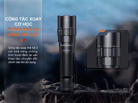 Đèn pin FENIX PD40R V3.0 sáng 3000lm chiếu xa 500m sạc USB-C pin 21700 5000mAh